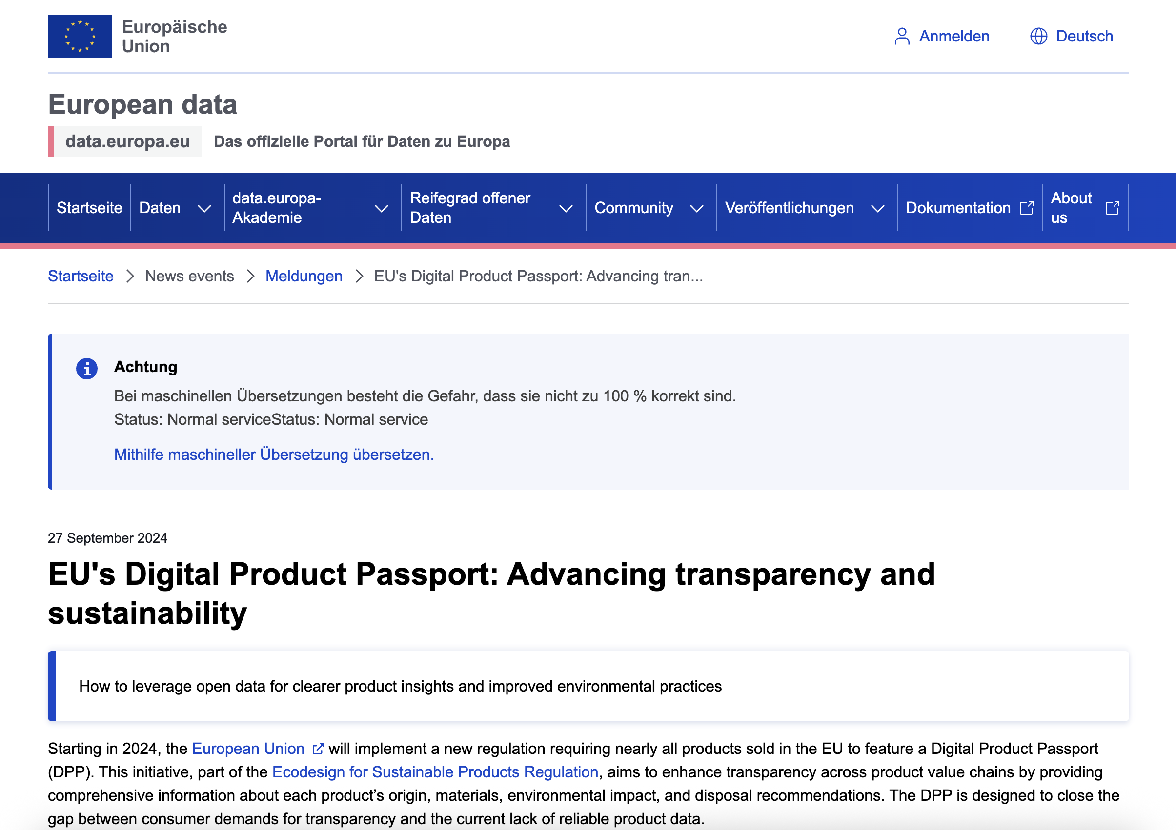 Digital Product Pass
