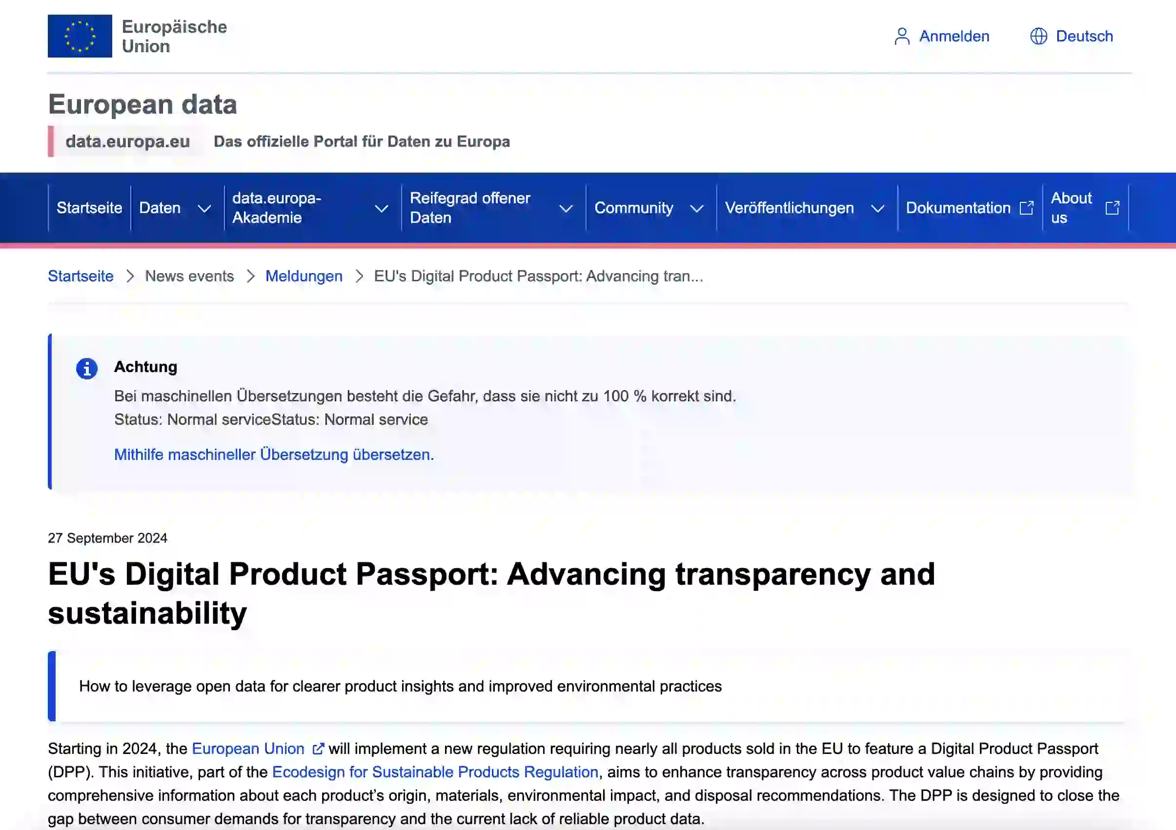 Digital Product Pass